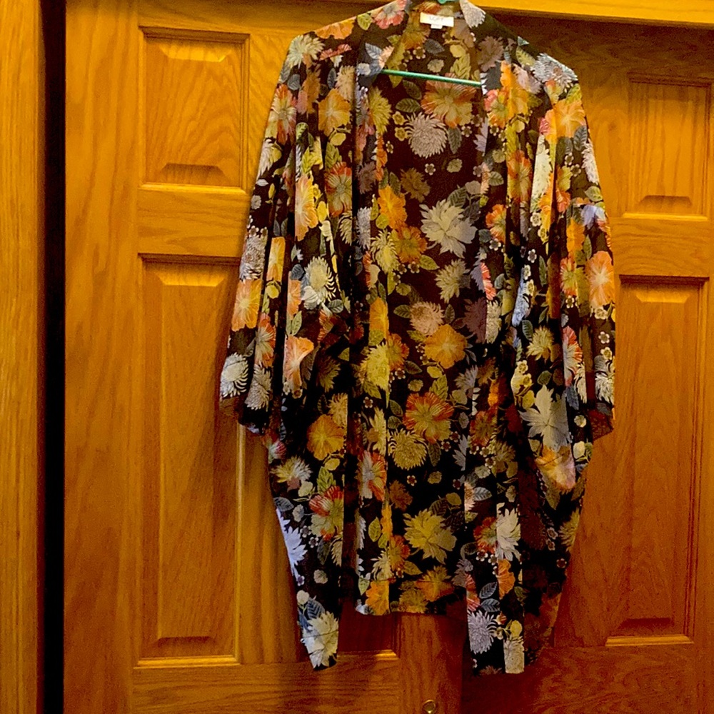 Sheer, Floral Wrap from LOFT Outlet.  One size fits all.